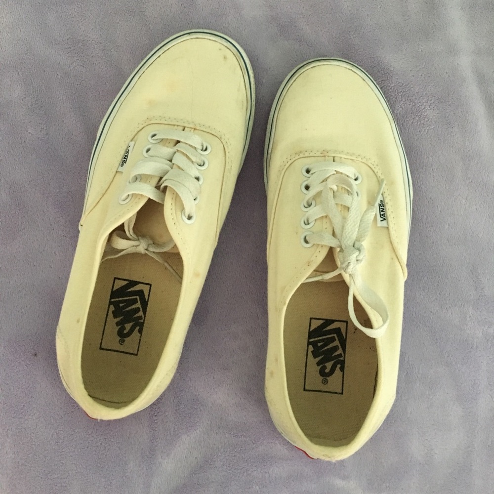 Cream Colored Vans